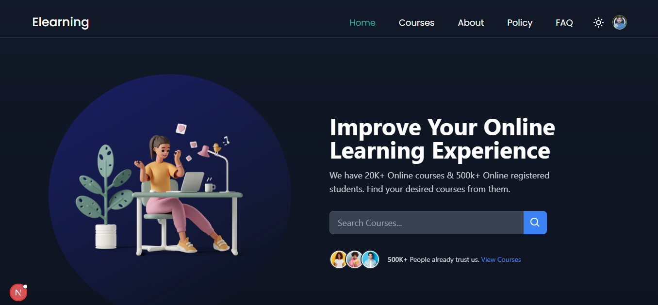 Home Page Overview